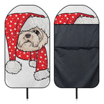 Santa Shih Tzu Print Waterproof Car Seat Cover