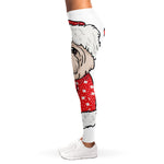 Santa Shih Tzu Print Women's Leggings