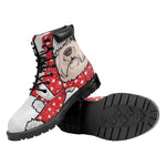 Santa Shih Tzu Print Work Boots