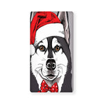 Santa Siberian Husky Print Baby Crib Sheet