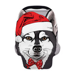 Santa Siberian Husky Print Baby Seat Cover
