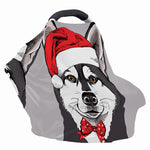 Santa Siberian Husky Print Baby Seat Cover