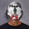 Santa Siberian Husky Print Baseball Cap