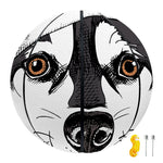 Santa Siberian Husky Print Basketball