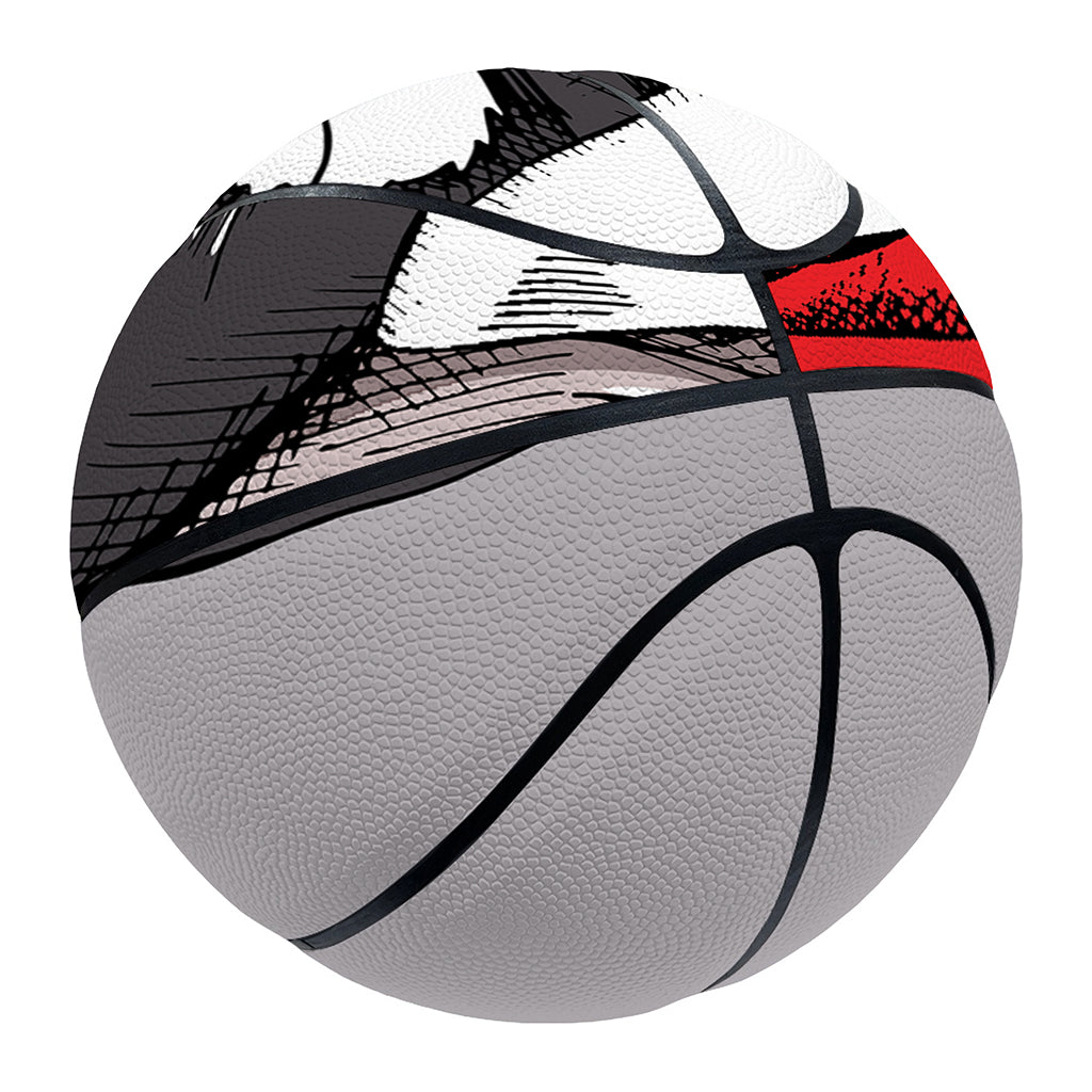 Santa Siberian Husky Print Basketball
