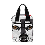 Santa Siberian Husky Print Bible Tote Bag