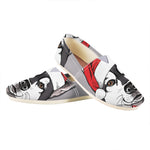 Santa Siberian Husky Print Casual Shoes