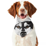 Santa Siberian Husky Print Dog Bandana