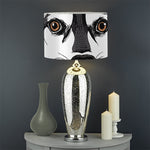 Santa Siberian Husky Print Drum Lamp Shade
