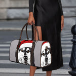 Santa Siberian Husky Print Duffle Bag