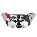 Santa Siberian Husky Print Fanny Pack