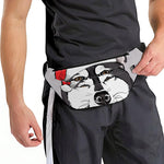 Santa Siberian Husky Print Fanny Pack