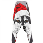 Santa Siberian Husky Print Hammer Pants