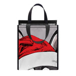 Santa Siberian Husky Print Insulated Lunch Tote