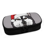 Santa Siberian Husky Print Insulin Cooler Travel Case