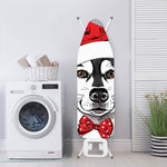 Santa Siberian Husky Print Ironing Board Cover