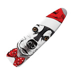 Santa Siberian Husky Print Ironing Board Cover