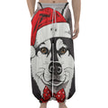 Santa Siberian Husky Print Lantern Pants