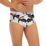 Santa Siberian Husky Print Men's Briefs