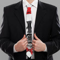 Santa Siberian Husky Print Necktie