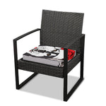 Santa Siberian Husky Print Outdoor Seat Cushion Cover