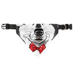 Santa Siberian Husky Print Over The Collar Dog Bandana
