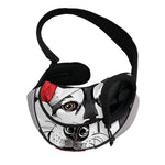 Santa Siberian Husky Print Pet Sling Carrier