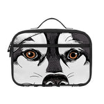 Santa Siberian Husky Print Portable Lunch Bag