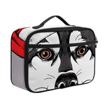 Santa Siberian Husky Print Portable Lunch Bag