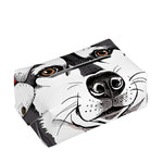 Santa Siberian Husky Print Rectangle Tissue Box Cover