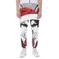 Santa Siberian Husky Print Joggers