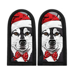 Santa Siberian Husky Print Skillet Handle Cover