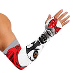 Santa Siberian Husky Print Sun Protection Arm Sleeves