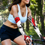 Santa Siberian Husky Print Sun Protection Arm Sleeves