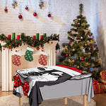 Santa Siberian Husky Print Tablecloth