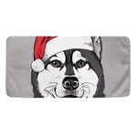 Santa Siberian Husky Print Towel