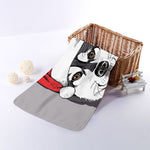 Santa Siberian Husky Print Towel