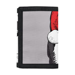 Santa Siberian Husky Print Trifold Wallet