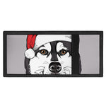 Santa Siberian Husky Print Trifold Wallet