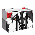 Santa Siberian Husky Print Utility Tote Bag