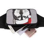 Santa Siberian Husky Print Waist Bag
