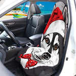 Santa Siberian Husky Print Waterproof Car Seat Cover