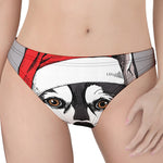 Santa Siberian Husky Print Women's Thong