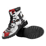 Santa Siberian Husky Print Work Boots