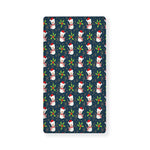 Santa Snowman Pattern Print Baby Crib Sheet