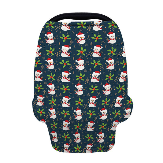 Santa Snowman Pattern Print Baby Seat Cover
