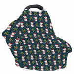 Santa Snowman Pattern Print Baby Seat Cover
