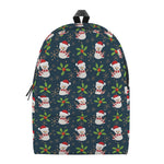 Santa Snowman Pattern Print Backpack
