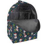 Santa Snowman Pattern Print Backpack