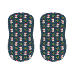 Santa Snowman Pattern Print Bar Stool Covers